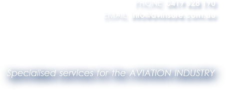 Specialised services for the AVIATION INDUSTRY